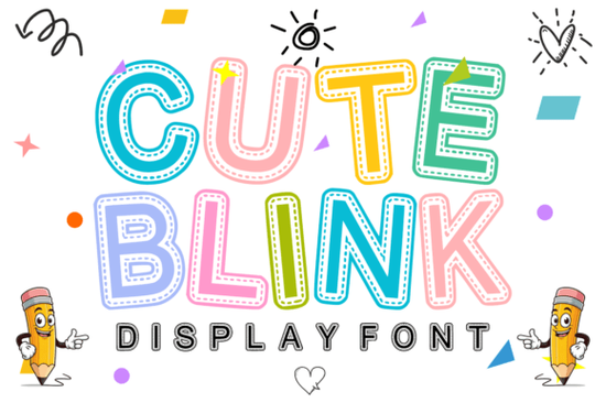 Cute Blink Font